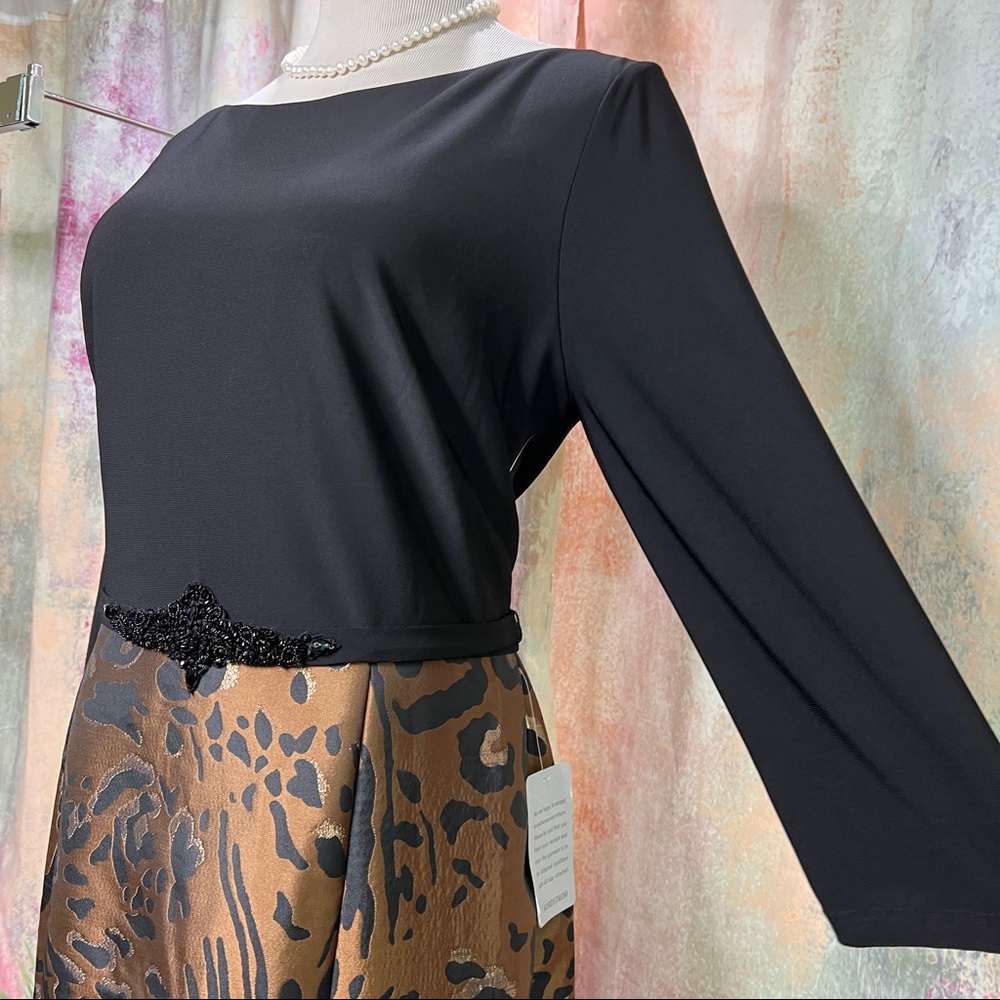 New 📌 Eliza J.  WILD OVER ANIMAL PRINT Stunning Ball Dress - Picture 7 of 16
